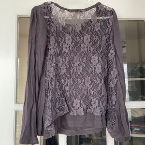 77 Kids lace back top with full tank inside, XS